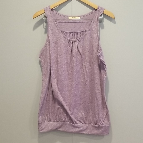 Miusey racer back tank top Sz L Purple - Picture 1 of 6